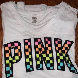 checkered PINK shirt